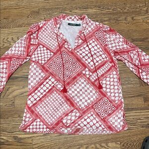 Lauren Ralph Lauren Plus Size Blouse Bohemian size M